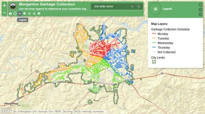 Picture of the Morganton Garbage Collection Online Map