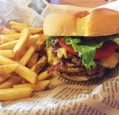 Burger and french fries