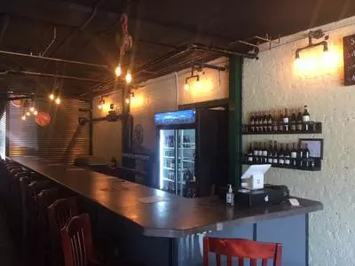 Bar at Sidetracked Brewery