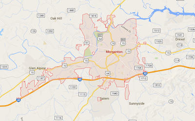 Google map of Morganton