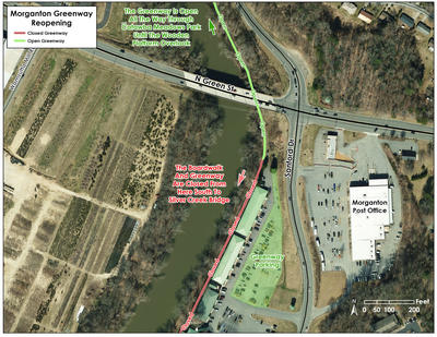 map of Catawba meadows reopening 