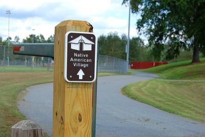 Native American Village signpost