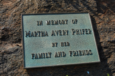 In Memory of Martha Avery Phifer by Her Family and Friends plaque